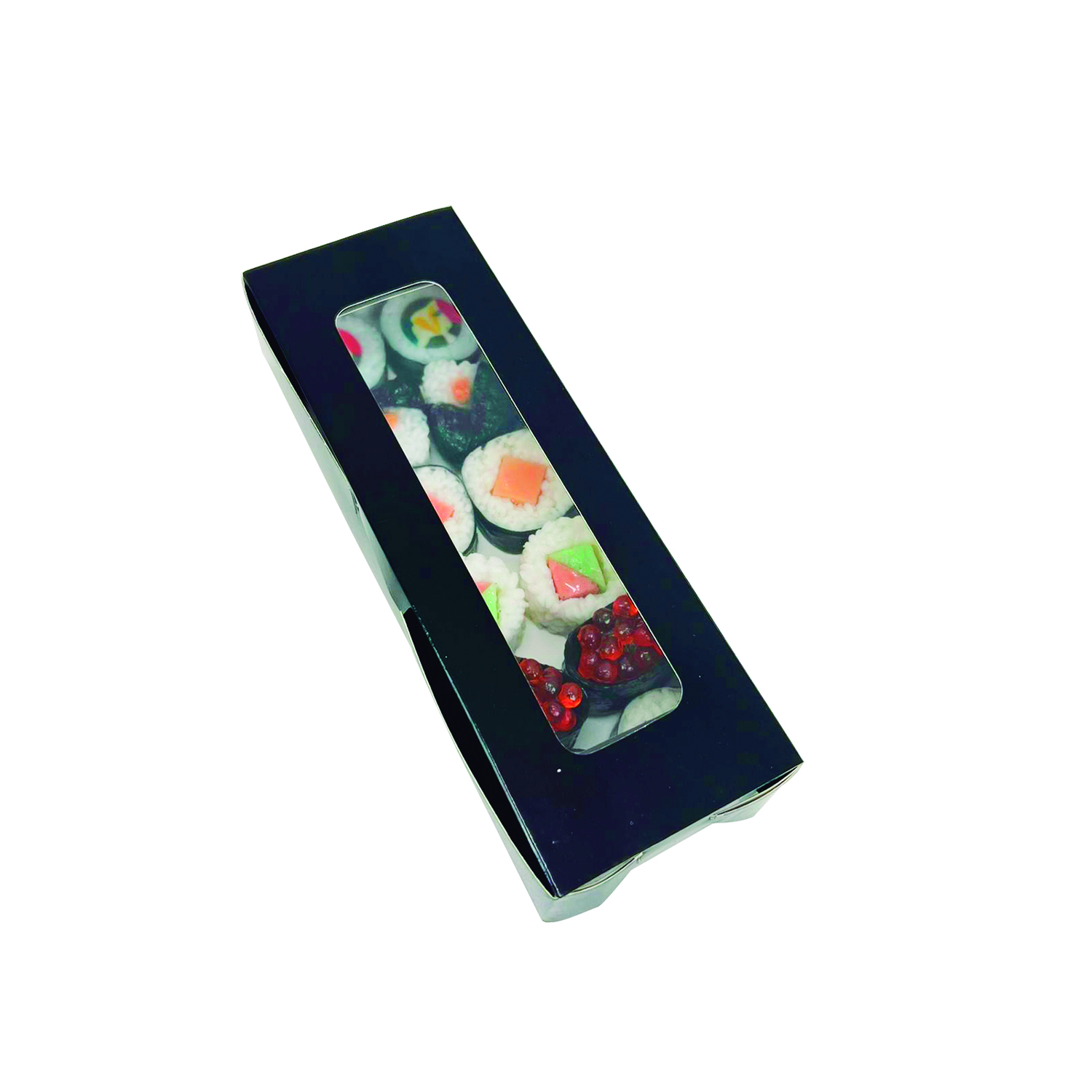 Embalagem c/ visor Preta P (20 x 7 x 4 cm) - 50 unidades