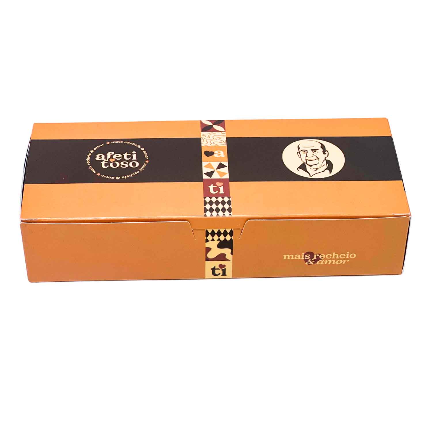 Embalagem Multiuso para Doces c/ 01 Porta Molho (19 x 8 x 4 cm) Personalizada
