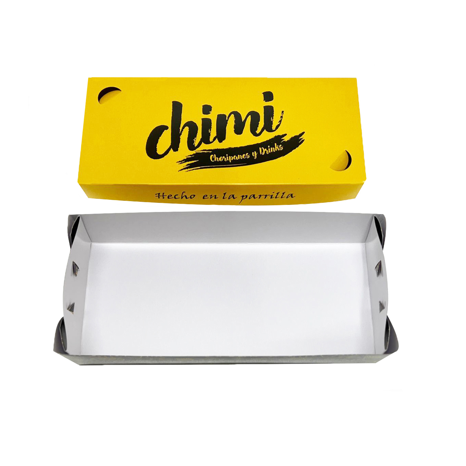 Embalagem Choripan, Baguete, Hot dog (21 x 9 x 6 cm) Personalizada