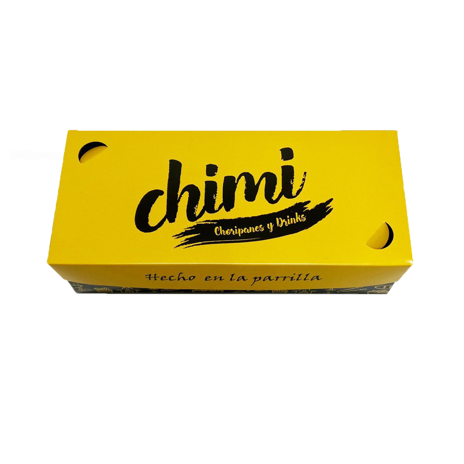 Embalagem Choripan, Baguete, Hot dog (21 x 9 x 6 cm) Personalizada