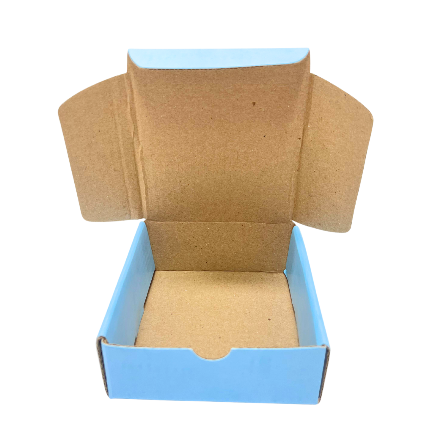 Caixa Papelão Azul celeste Pequenos Objetos (10,5 x 10,5 x 4 cm) - 50 unidades