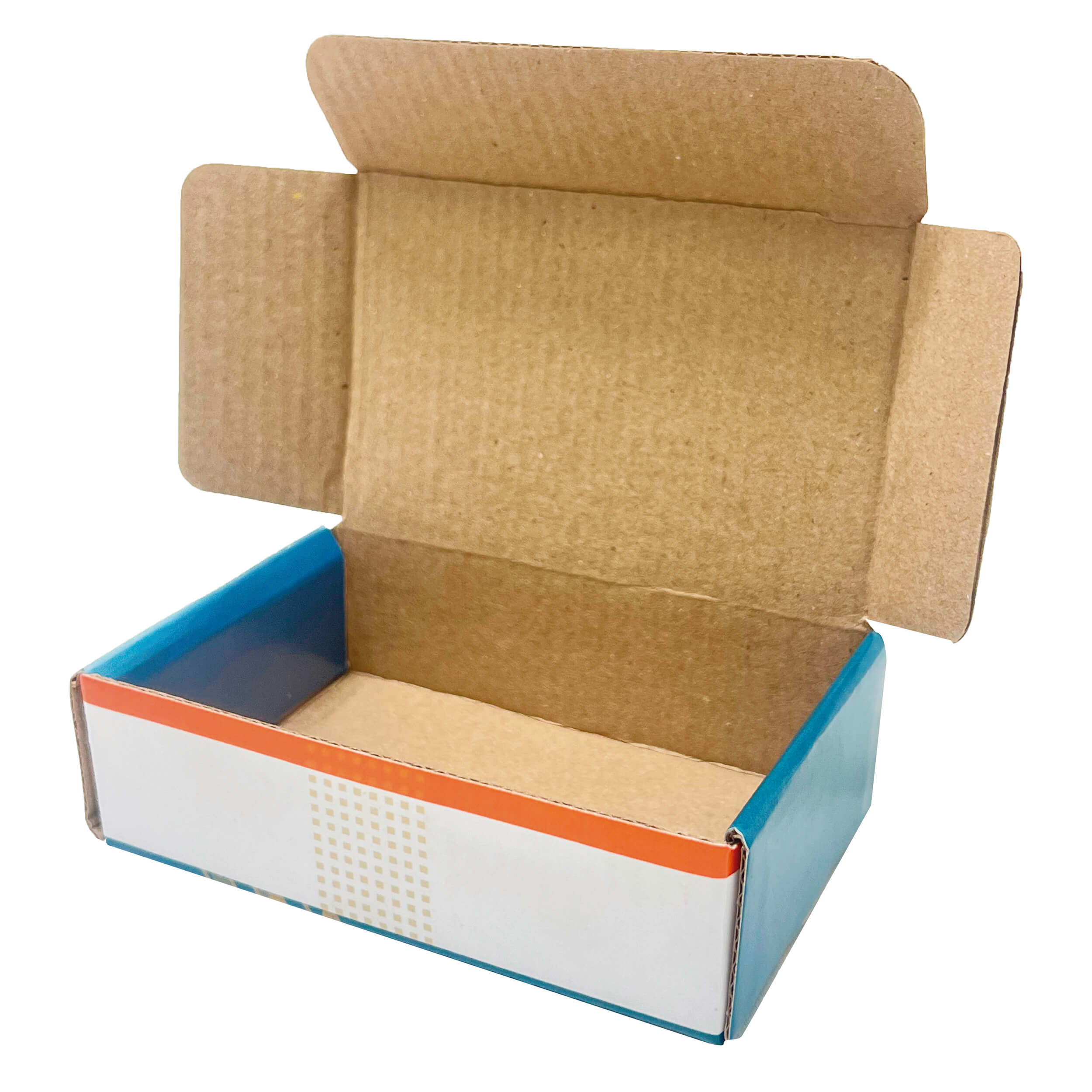 Caixa Correios / E-commerce Empastada (13 x 8,3 x 3,7 cm) Oi Laranja/Azul)- 50 unidades