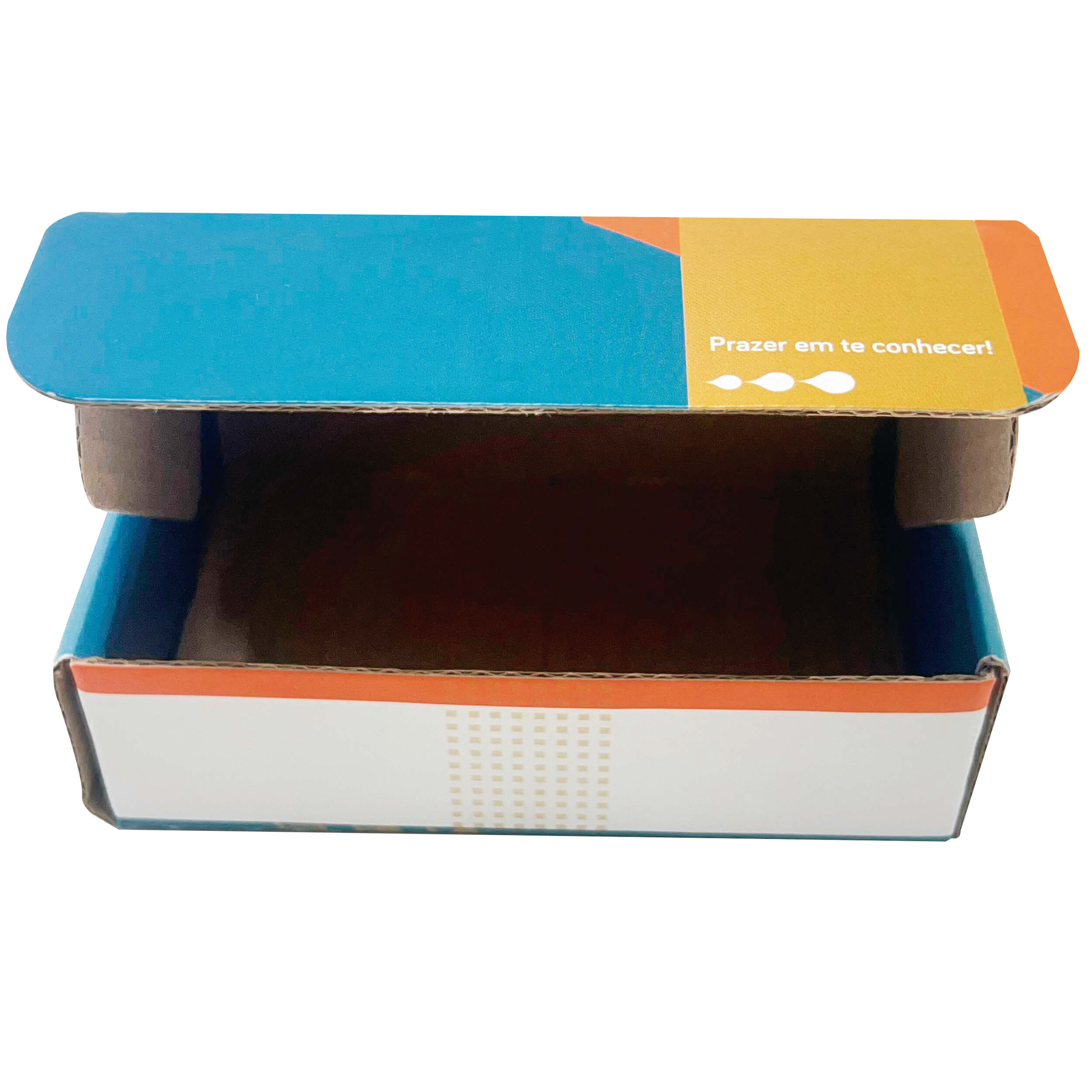 Caixa Correios / E-commerce Empastada (13 x 8,3 x 3,7 cm) Oi Laranja/Azul)- 50 unidades