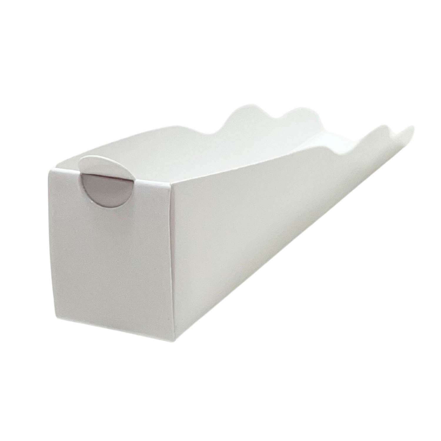 Embalagem para Churros Gourmet Branco Liso (17 cm) - 100 Unidades