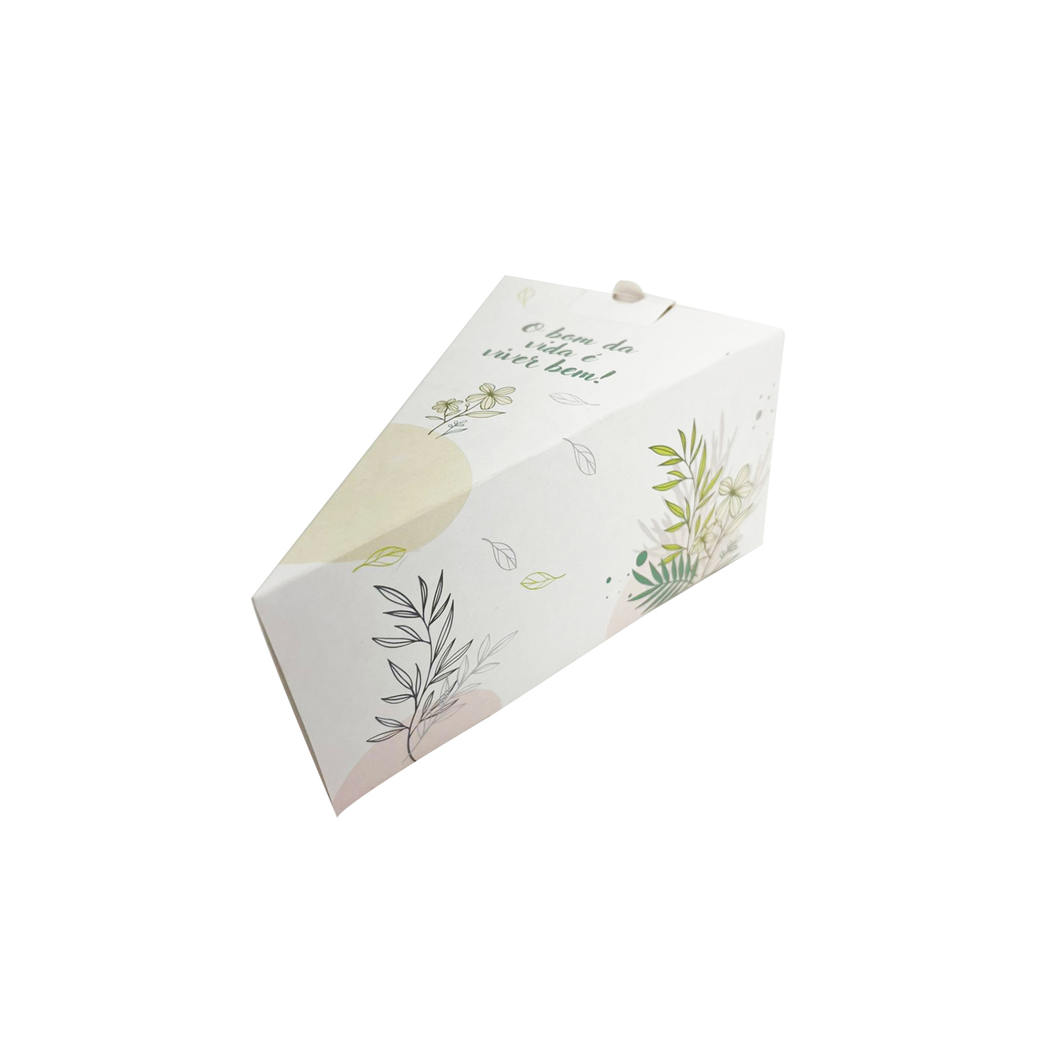 Embalagem Bolo Fatia Delivery c/ Berço (16,7 x 10 x 8 cm) Viver Bem - 50 Unidades