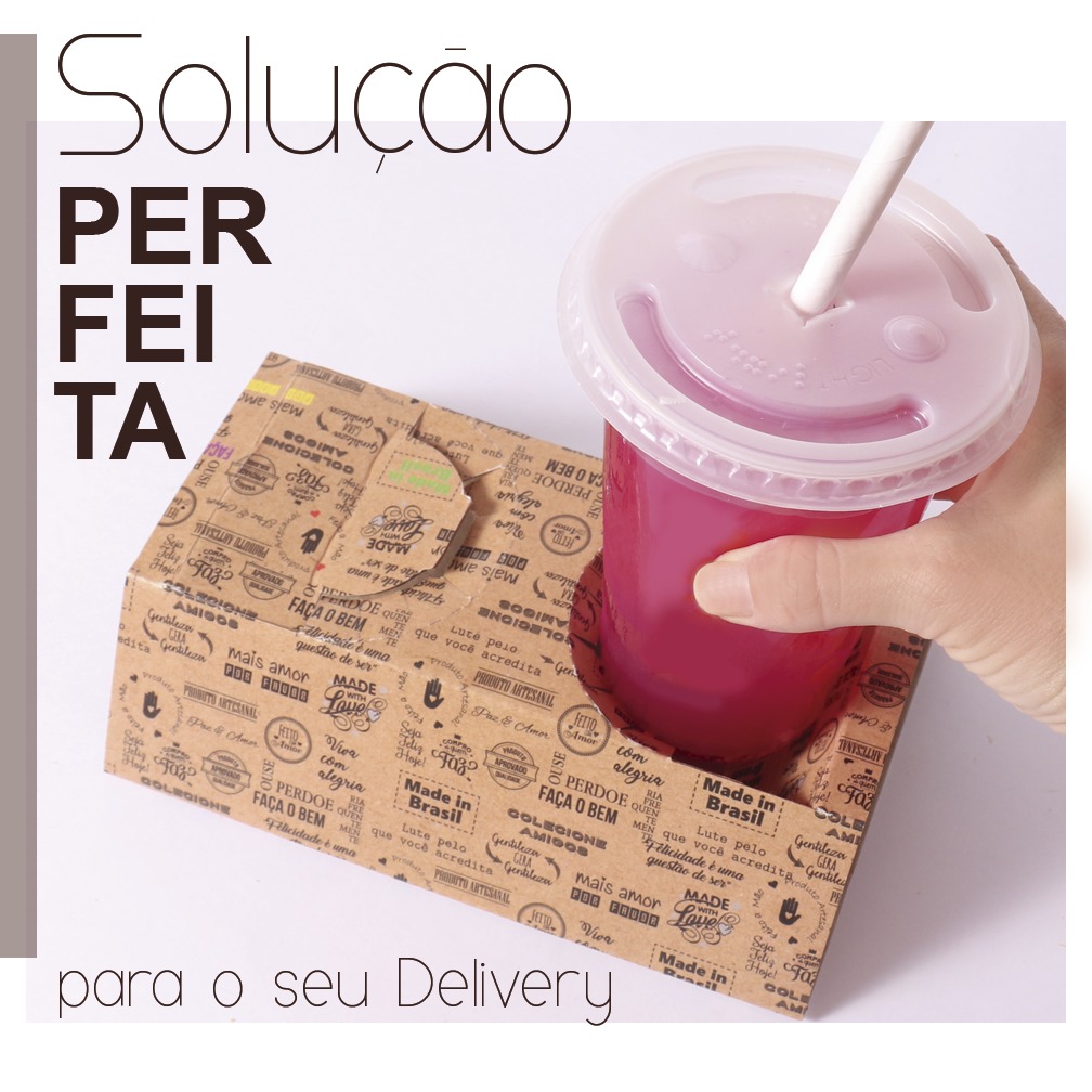 Suporte Porta Copos Empastado Para 2 Copos - 100 unidades