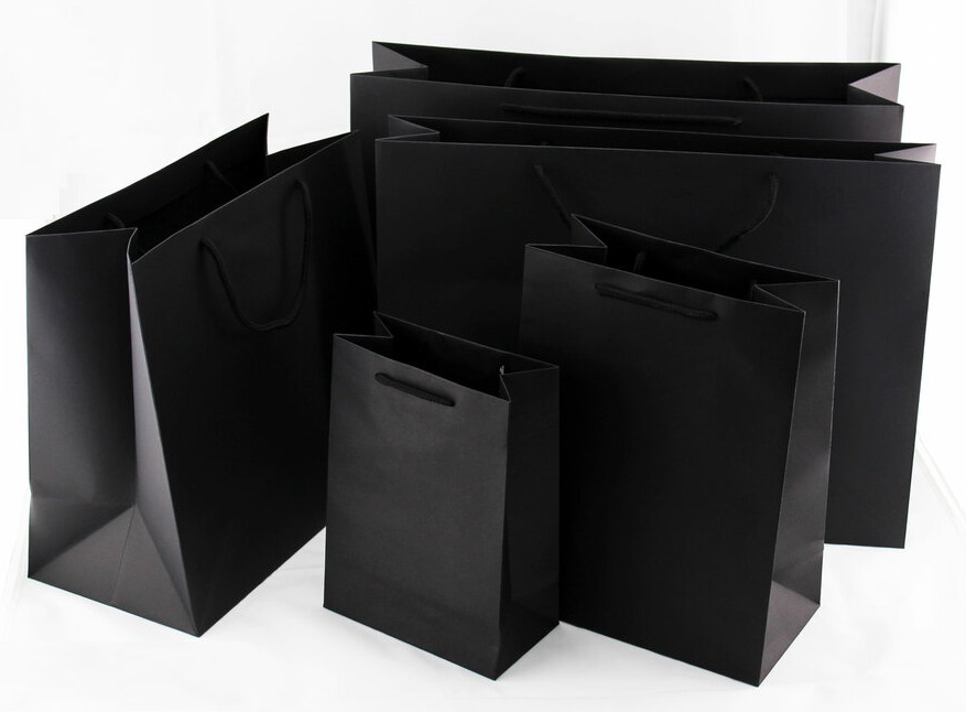Sacola Offset G1 (31 x 19 x 31 cm) Preta - 50 unidades