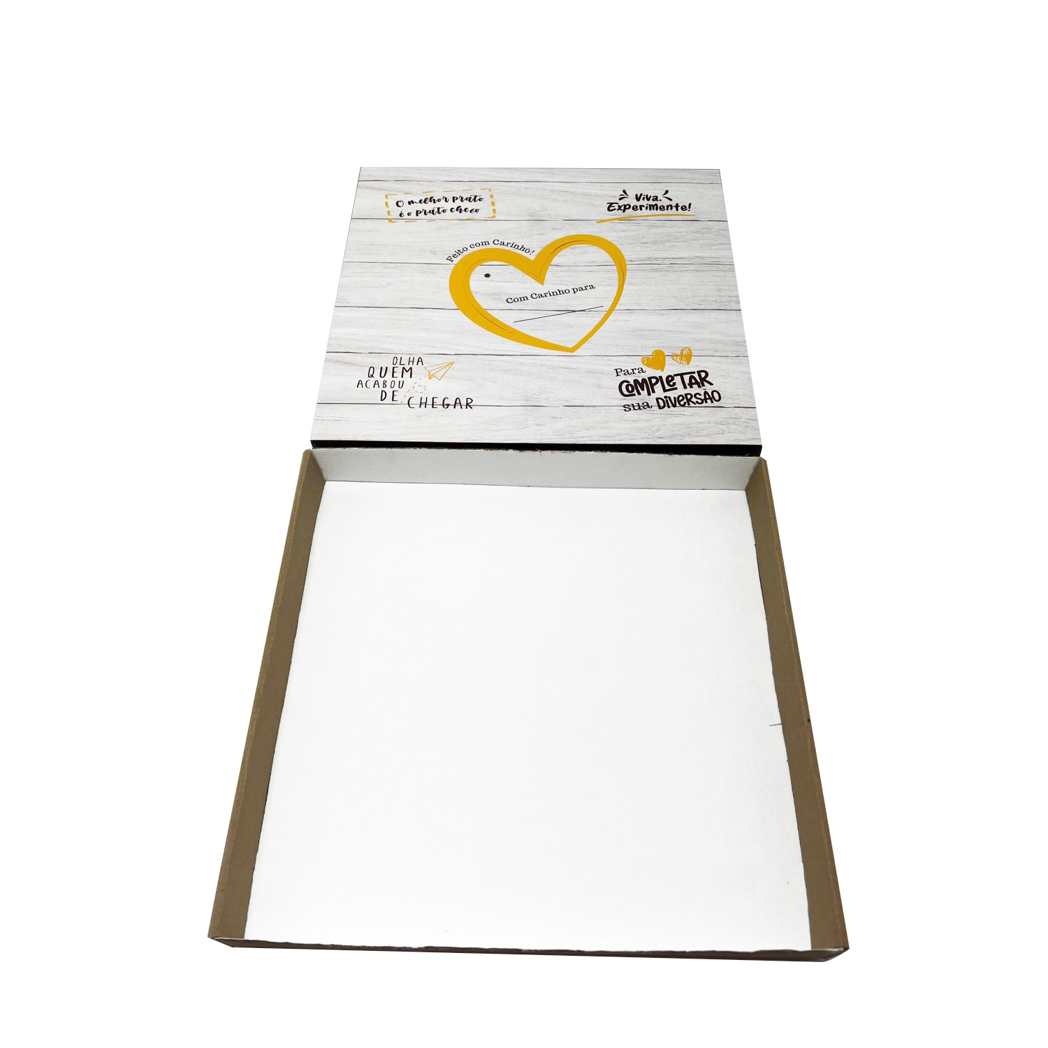 Caixa p/ até 100 Docinhos ou Salgadinhos MT206 (33,5 x 32 x 4 cm) - 25 unidades