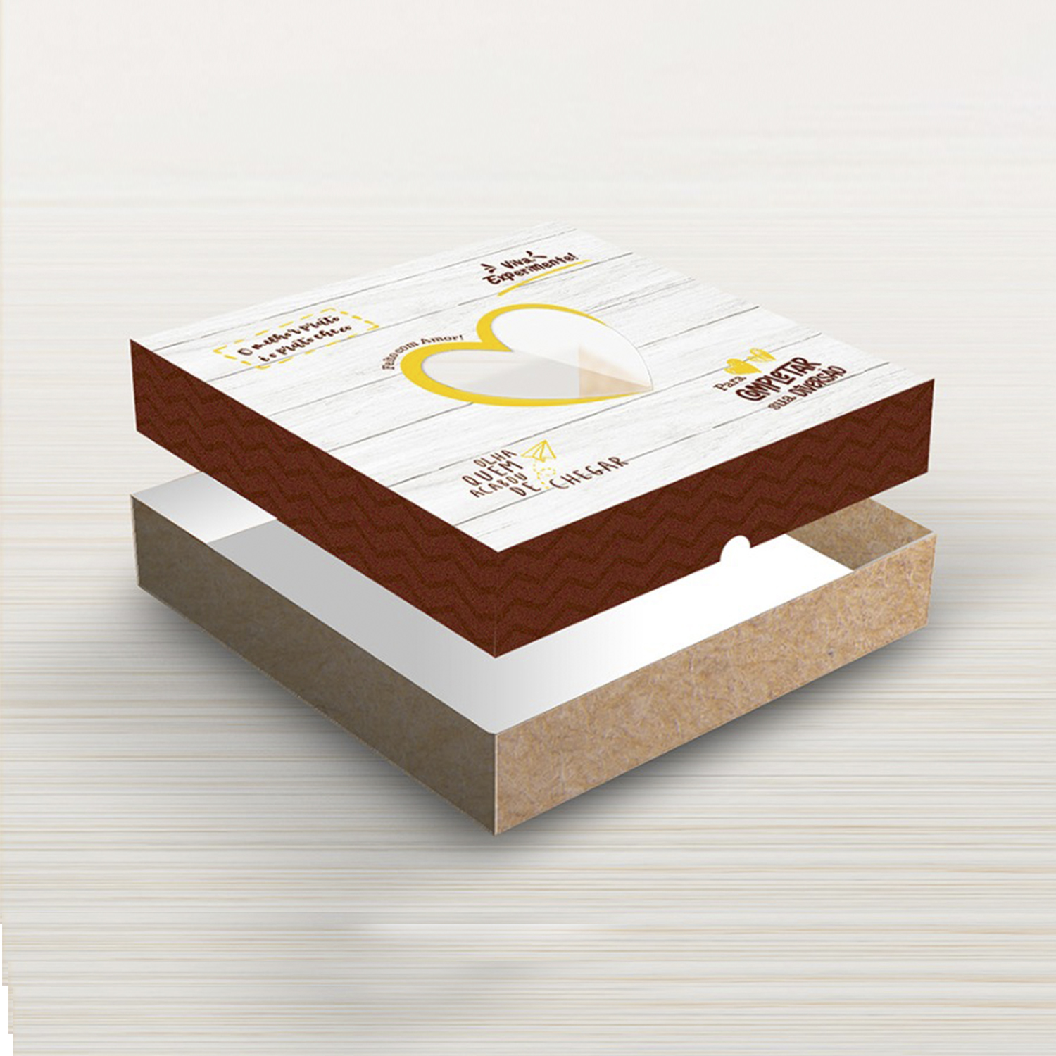 Caixa p/ até 100 Docinhos ou Salgadinhos MT206 (33,5 x 32 x 4 cm) - 25 unidades