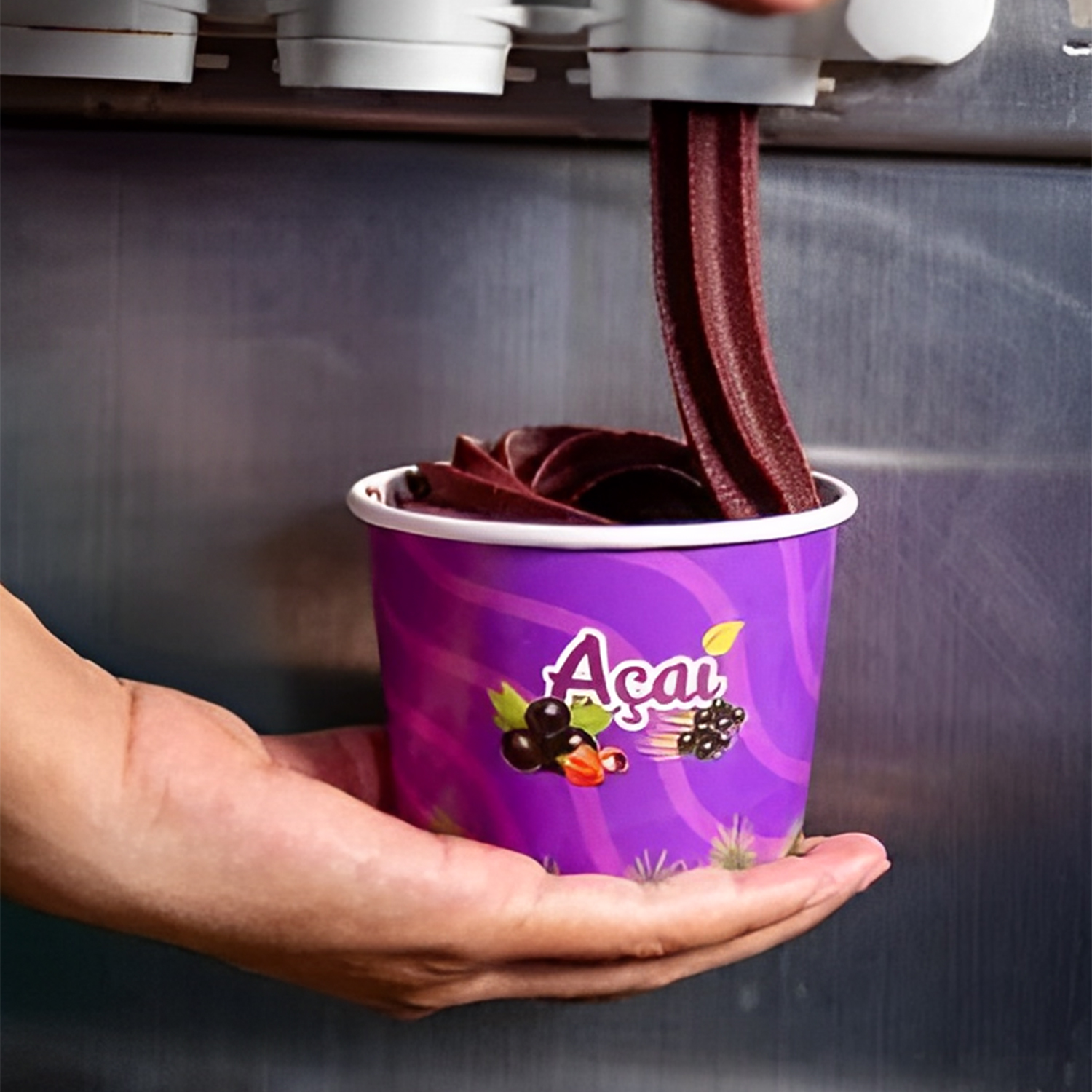 Pote papel Descartável p/ Açai s/ tampa - 100 unidades