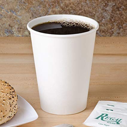 Copo Branco de Papel Biodegradável 330ml s/ Tampa - 1000 Unidades