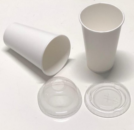 Copo de Papel Descartável 500 Ml s/ Tampa - 100 Unidades