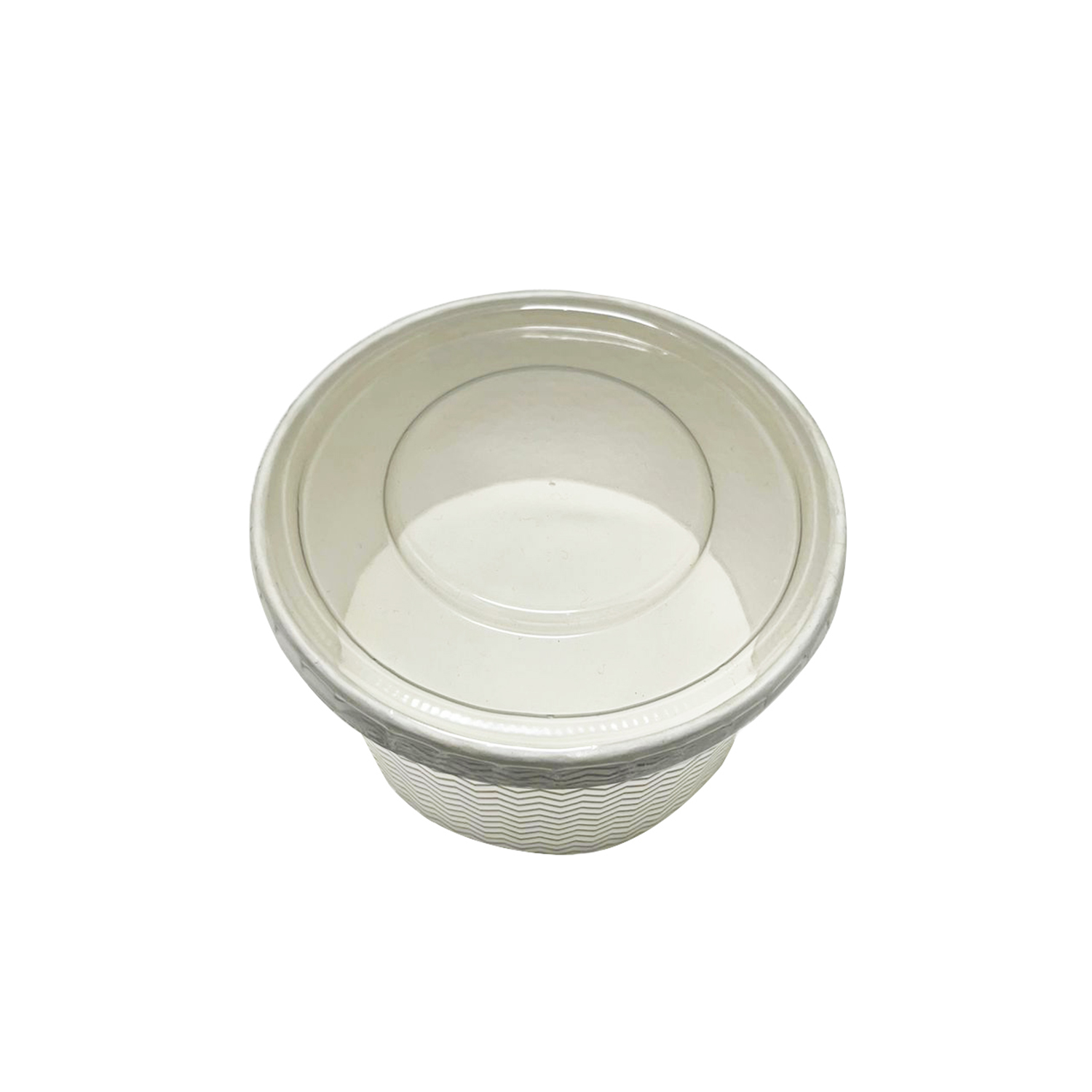 Tampa de Plástico Transparente p/ Pote 550 ml - 100 Unidades