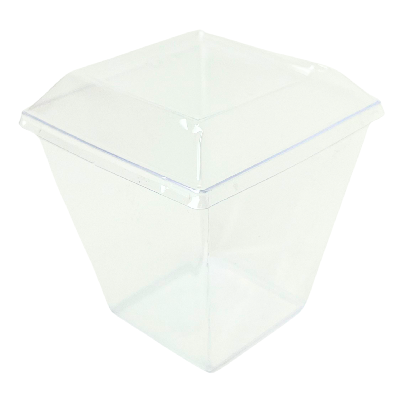 Pote mousse 170 ml quadrado c/ tampa - 200 unidades