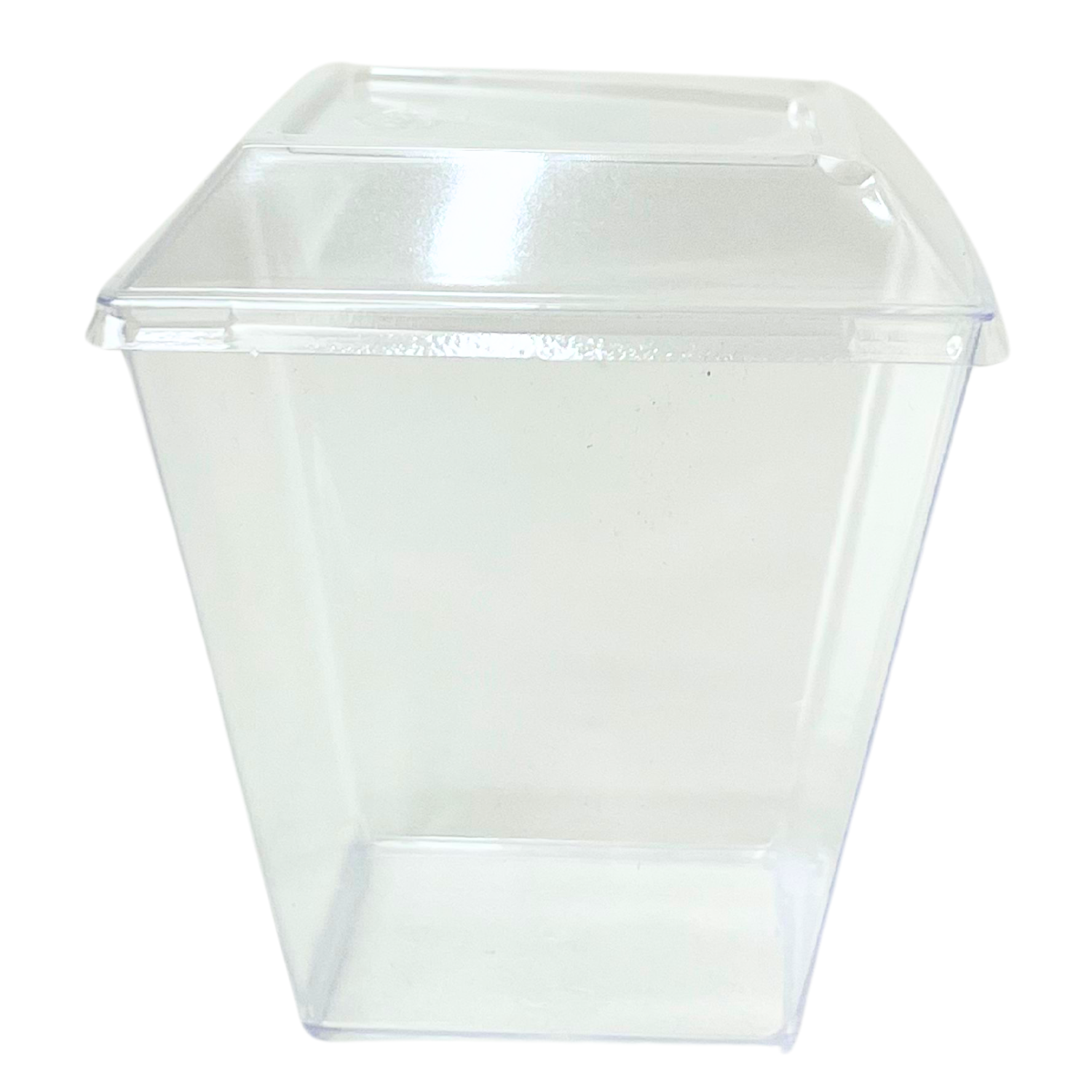 Pote mousse 170 ml quadrado c/ tampa - 200 unidades