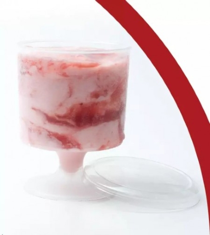 Taça para sobremesa 170 ml com tampa - 126 unidades