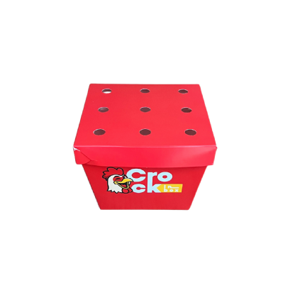 Balde Fechado para Frango Frito P (9 x 9 x 9 cm) Personalizado