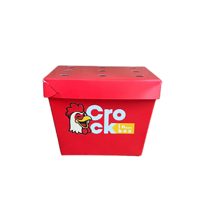 Balde Fechado para Frango Frito G (13 x 13 x 13 cm) Personalizado