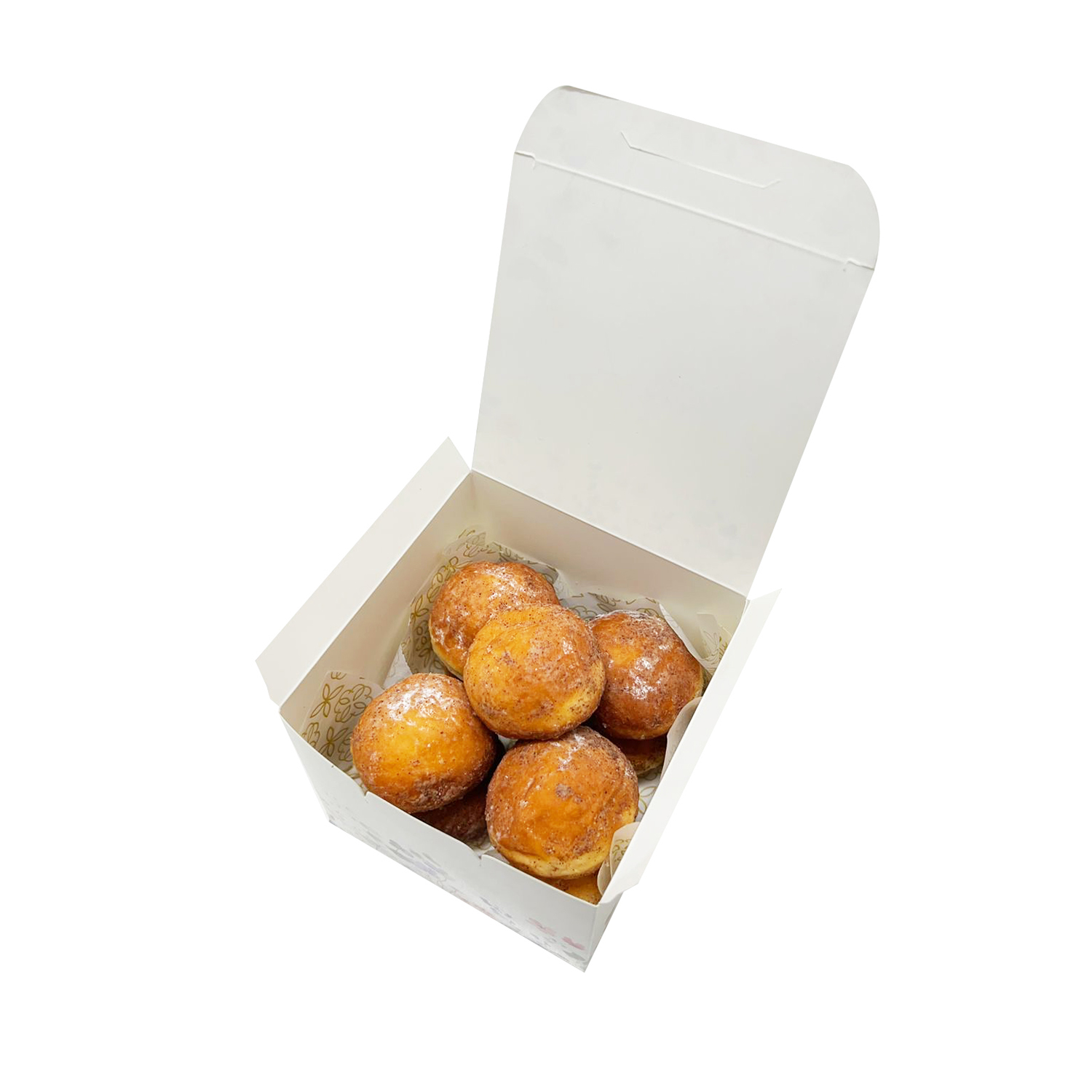 Caixa para doces ou mini bolos, 10 x 10 x 8 cm, design simples e prático, ideal para transportar ou presentear pequenas sobremesas e bolinhos em eventos, capacidade para 100 unidades.