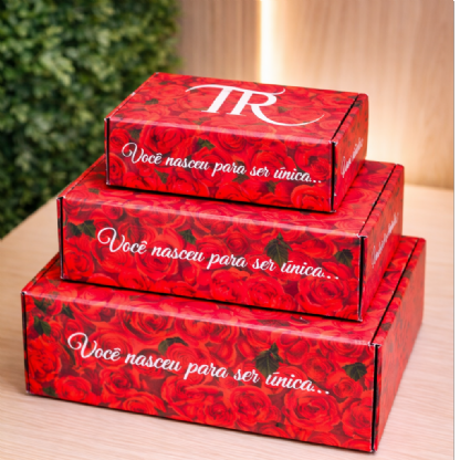 Embalagem para Envios Empastada (27 x 18 x 10 cm) Personalizada
