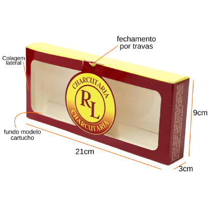 Embalagem Para Refrigeração de Linguiça (21 x 3 x 9 cm) Personalizado