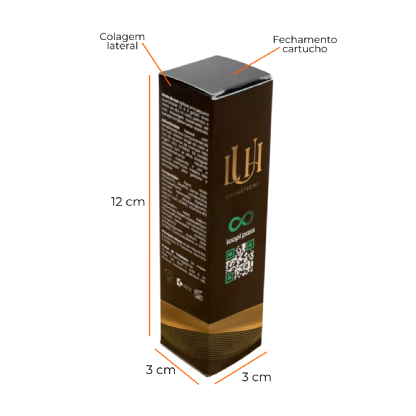 Embalagem para Perfume (3 x 3 x 12 cm) Personalizada