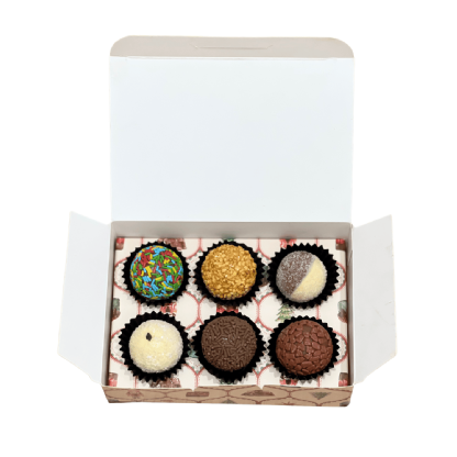 Embalagem para 06 Brigadeiros (13 x 9 x 4 cm) Personalizada
