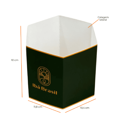 Kit de Embalagens para Compotas com Cinta Hexagonal (11,8 x 10,4 x 21 cm) Personalizado