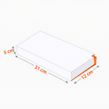Embalagem gaveta p/ Costela (31 x 12 x 5cm) c/ Trava Personalizada