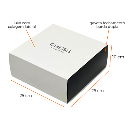 Embalagem Gaveta Para Presentes (17 x 17 x 7 cm) Personalizada
