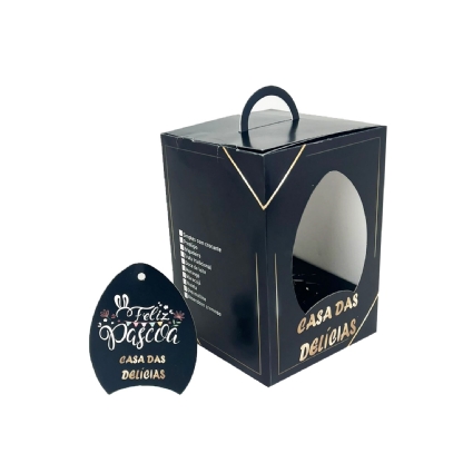 Embalagem Maleta Ovo de Páscoa (12 x 12 x 17 cm) Personalizada