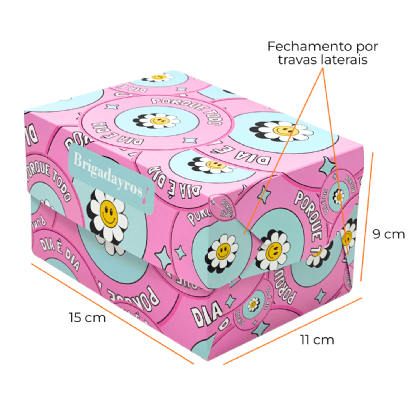 Embalagem Multiuso para Doces (15 x 11 x 9 cm) Personalizada