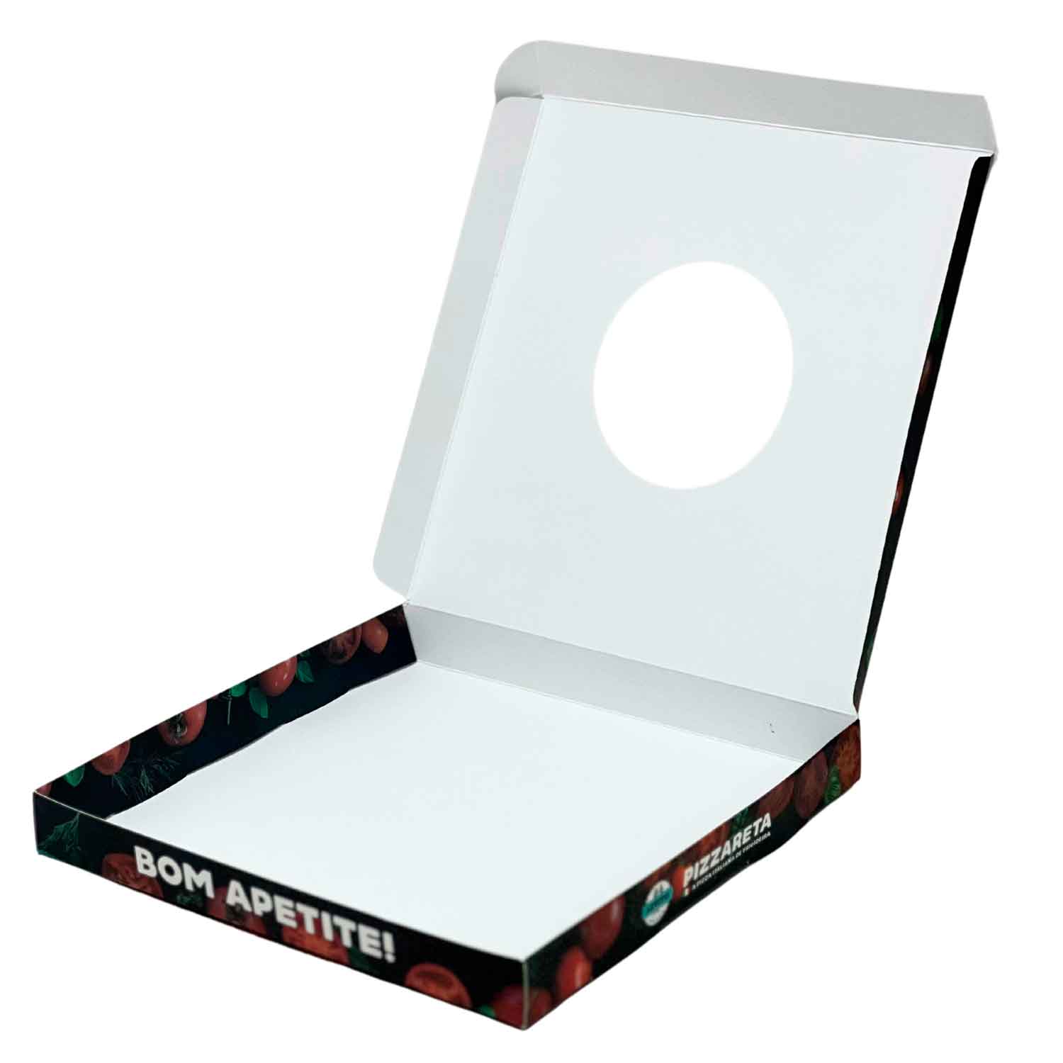 Embalagem Para Refrigeração de Pizza (22 x 22 x 2,5 cm) Personalizada