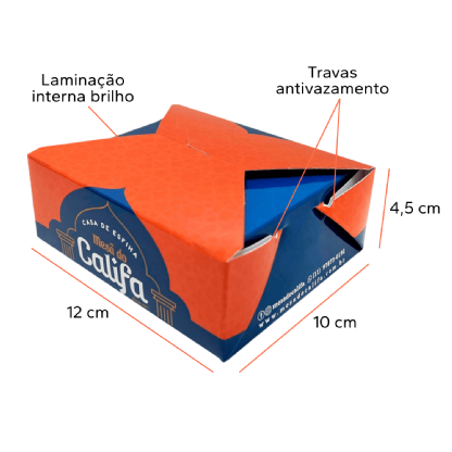 Embalagem Antivazamento (12 x 10 x 4,5 cm) Personalizada