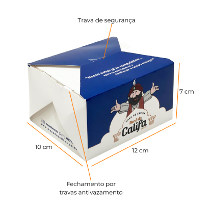 Embalagem Antivazamento c/ Laminação Interna (12 x 10 x 7 cm) Personalizada