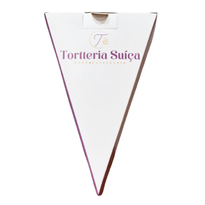 Embalagem Bolo Fatia c/ Berço (16,7 x 10 x 8 cm) Personalizada