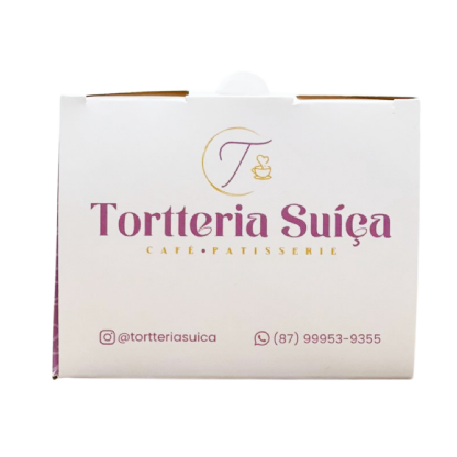 Embalagem Bolo Fatia c/ Berço (16,7 x 10 x 8 cm) Personalizada