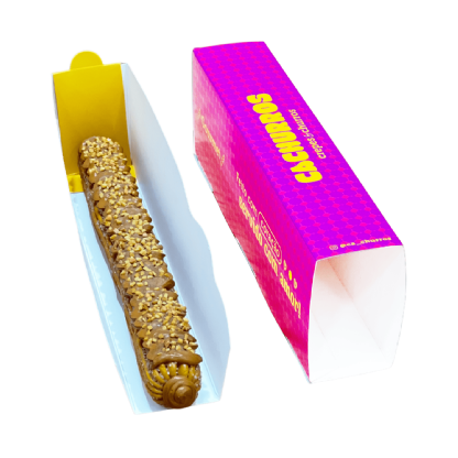 Embalagem para Churros Delivery Gourmet (20 x 3,5 x 6 cm) Personalizada