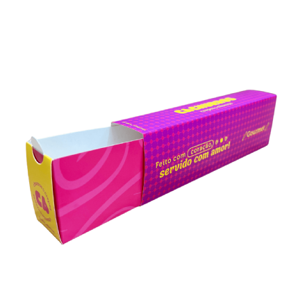 Embalagem para Churros Delivery Gourmet (20 x 3,5 x 6 cm) Personalizada