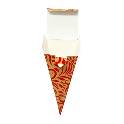 Embalagem para Cone Trufado (5,7 x 5,7 x 15,7 cm) Personalizada