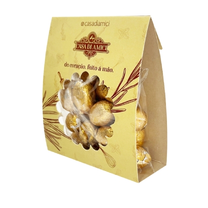 Embalagem Multiuso para Doces com Visor (10 x 4 x 12 cm) Personalizada