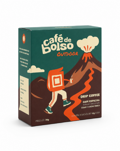 Embalagem para Drip Coffee (11 x 6,5 x 13 cm) Personalizada