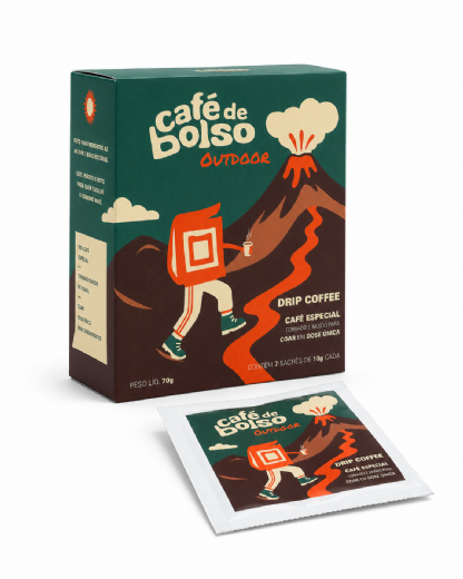 Embalagem para Drip Coffee (11 x 6,5 x 13 cm) Personalizada