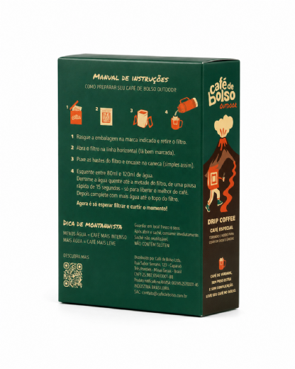 Embalagem para Drip Coffee (11 x 6,5 x 13 cm) Personalizada