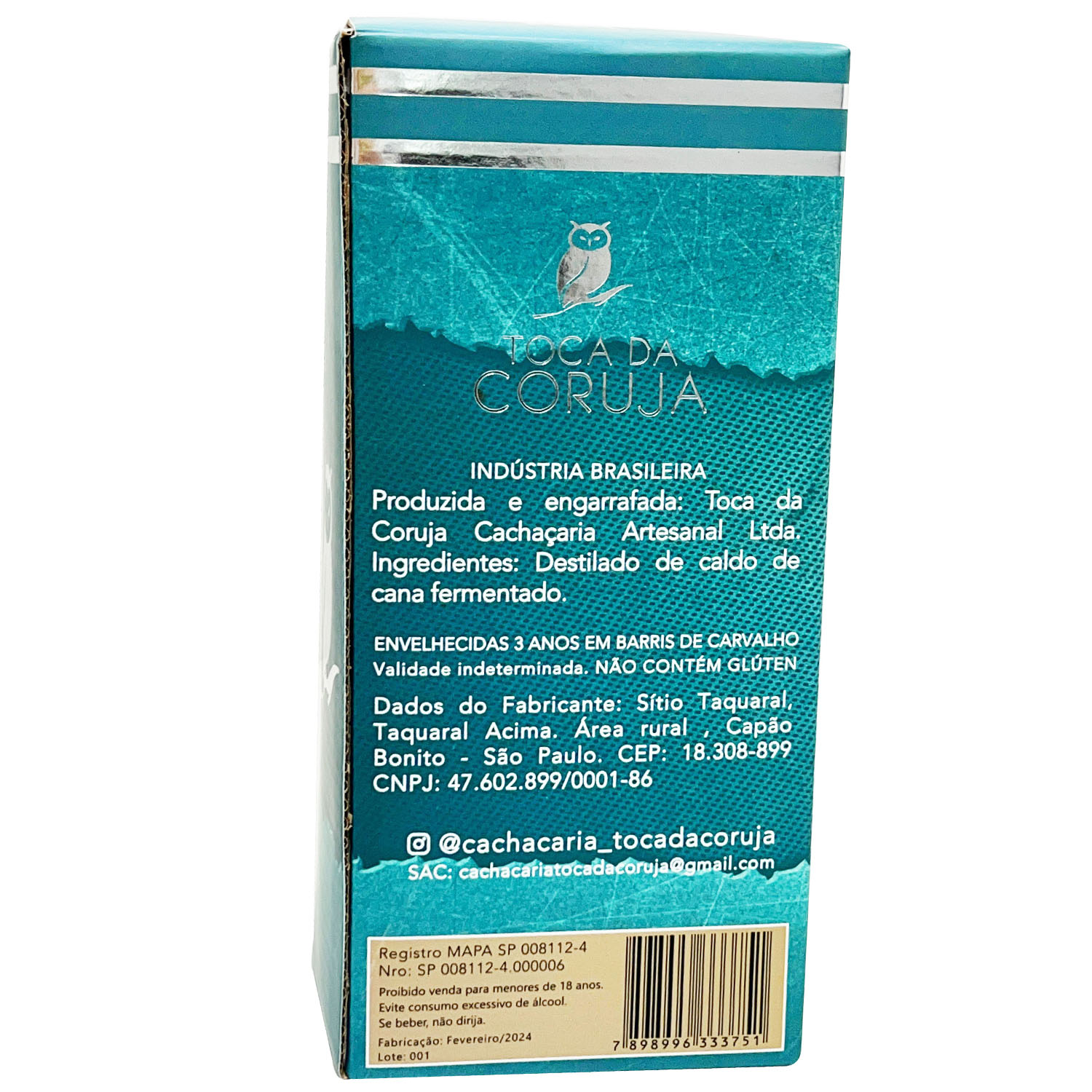Embalagem Empastada para Garrafa (10 x 8 x 22 cm) Personalizada