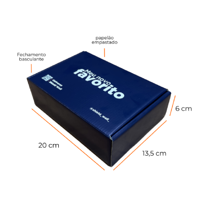 Embalagem para Envios Empastada (20 x 13,5 x 6 cm) Personalizada