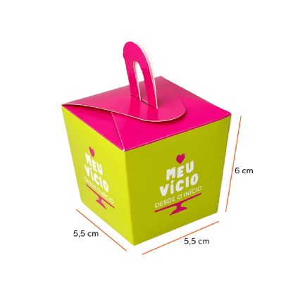 Embalagem Forneável Dolce Box (5,5 x 5,5 x 6 cm) Personalizada