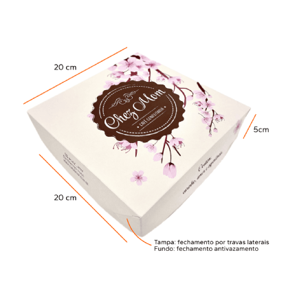 Embalagem Forneável Multiuso (20 x 20 x 5 cm) Personalizada