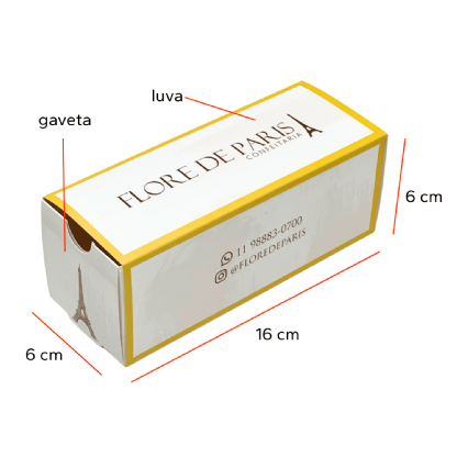 Embalagem Gaveta Multiuso (16 x 6 x 6 cm) Personalizada