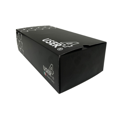 Caixa gaveta preta personalizada com impressão branca â Multicaixasnet